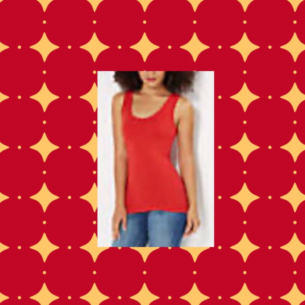 Rue 21 Brushed Red Basic Knit Tank (XL)